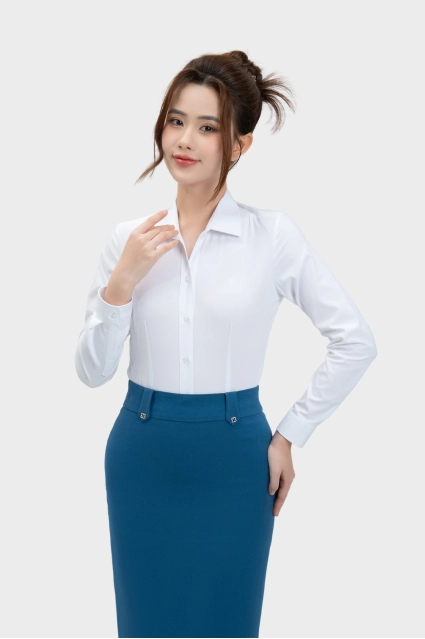 Áo sơ mi nữ Thái Hòa 25ASW-268 các màu form ôm tôn dáng cao cấp