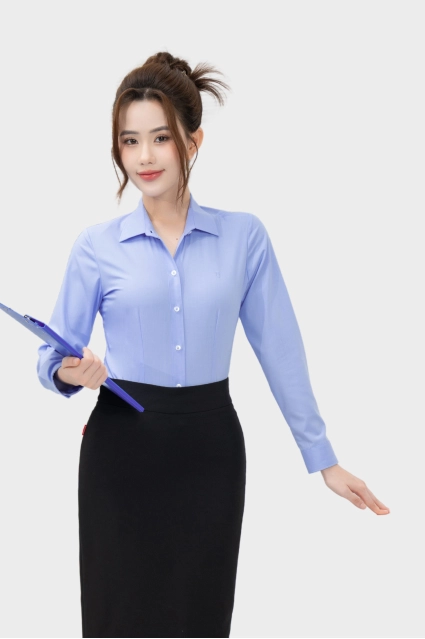 Áo sơ mi nữ Thái Hòa 25ASW-268 các màu form ôm tôn dáng cao cấp
