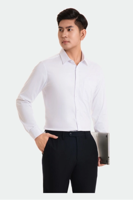 Áo sơ mi nam dài tay công sở form đẹp Thái Hòa 23ASM-995