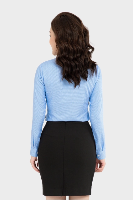 Áo sơ mi nữ công sở dài tay Thái Hòa kẻ tăm nhiều màu cao cấp ASW0101-R05