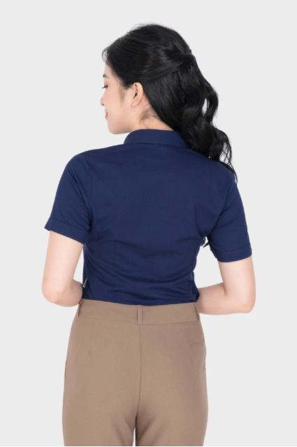 Áo sơ mi nữ cộc tay cổ đức phong cách công sở ASW0301-R07