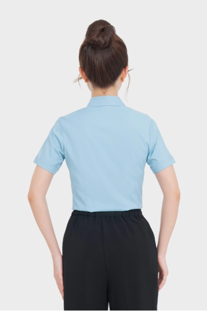 Áo sơ mi nữ ngắn tay tinh chất Lô Hội Thái Hòa 24ASW-242