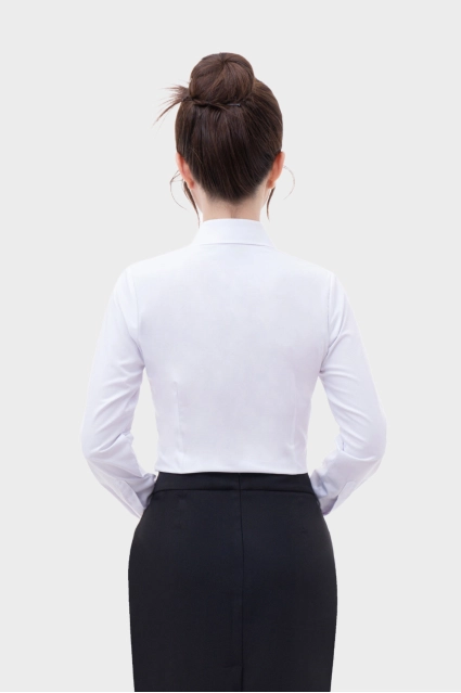 Áo sơ mi dài tay nữ chất liệu Cà phê phủ Nano cao cấp Thái Hòa 24ASW-253