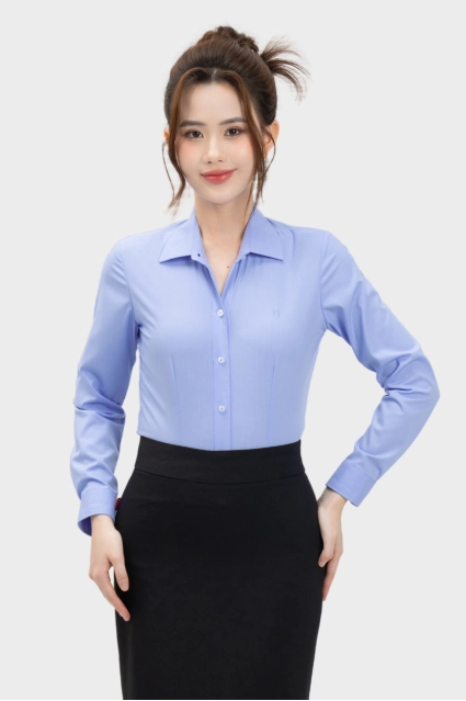 Chân Váy Nữ Dáng Bút Chì Màu Xanh Đá Chất Liệu Cao Cấp Thái Hòa 25CVW-263