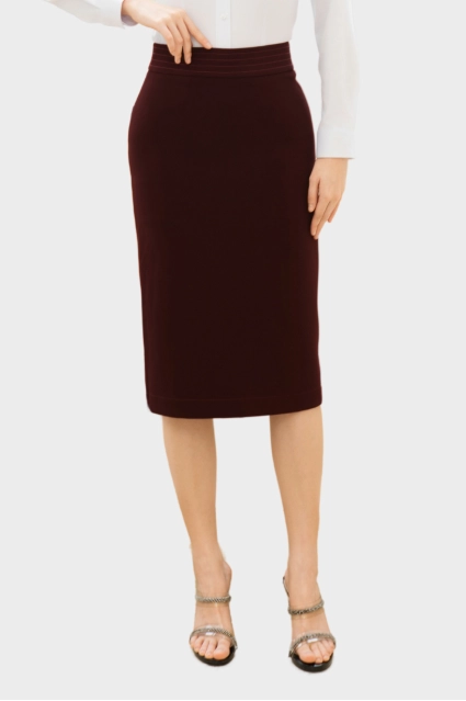 Chân Váy Dài Nữ Dáng Bút Chì Đỏ Đô Thời Trang Công Sở Thái Hòa 25CVW-264