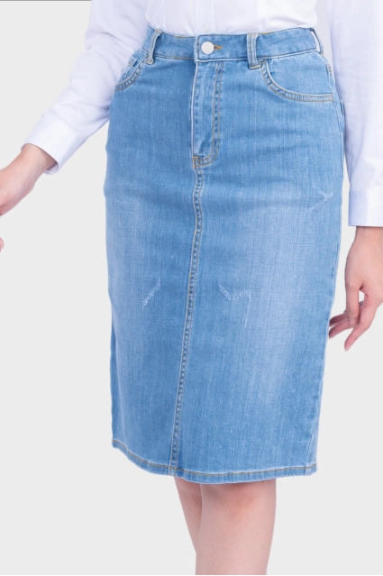 Chân Váy Jean Công Sở Thái Hòa 23CJW-100