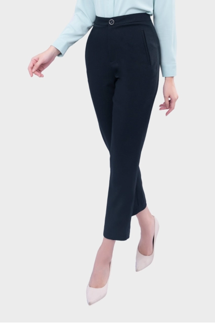 Quần âu nữ baggy cạp cao dáng dài sợi gỗ sồi phong cách công sở form regular QAW1816-R16