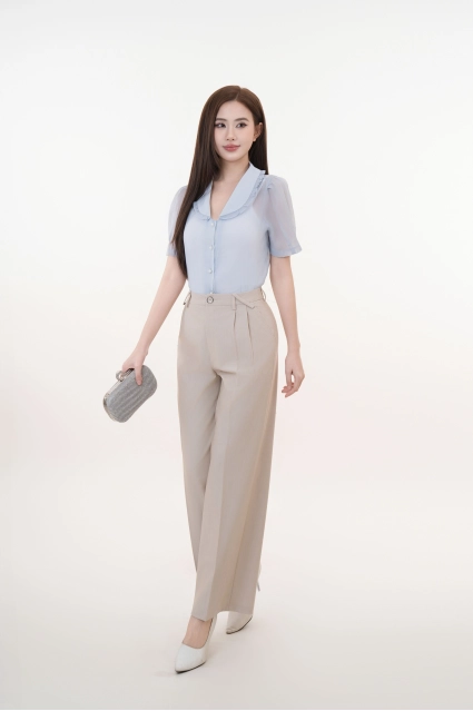 Quần Suông Nữ Cạp Cao Thái Hòa 24QAW-259