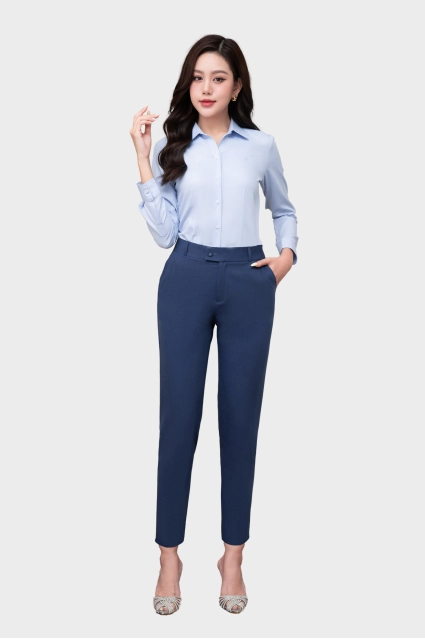 Quần Baggy Nữ Công Sở Thái Hòa QAW1816-R09 – Form Đẹp, Chất Liệu Cao Cấp