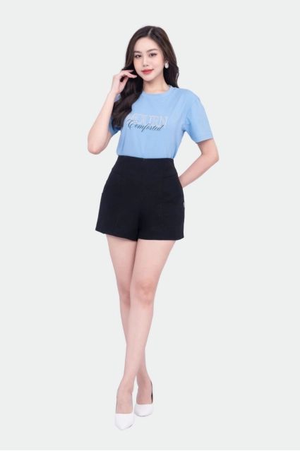 Quần Short Nữ Vải Tuyết Mưa Thoải Mái – Thời Trang Cao Cấp Thái Hòa SHW2916-B01